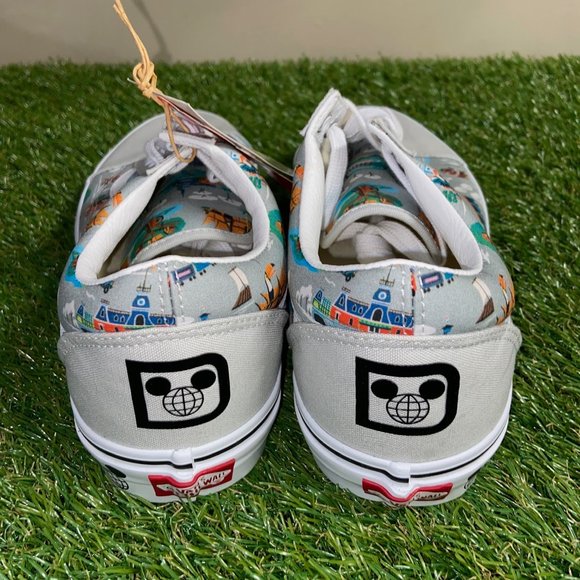 Men\'s Vans Old Skool Disney 50th Walt Disney World Map Rare Casual Shoes Size 10 main image 5